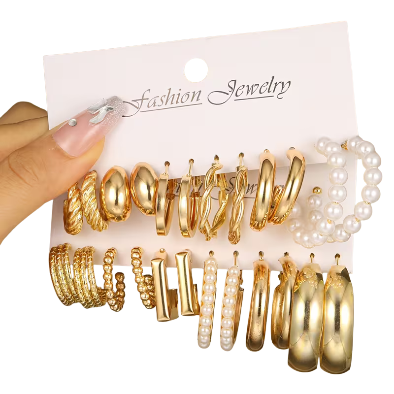 Éclat Perlé -pack de 12 Paires