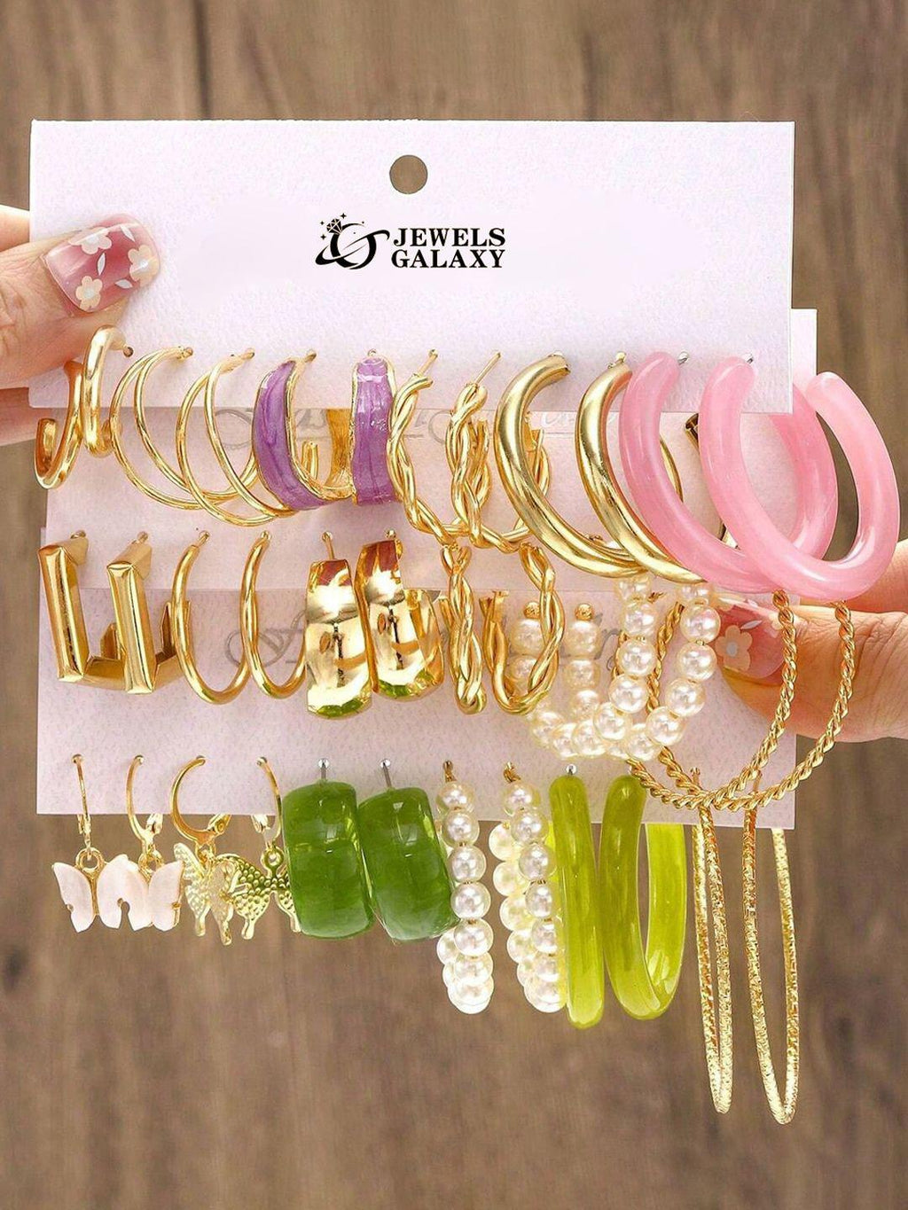 Glam Galaxy – Pack de 18 Paires Boucles d’Oreilles