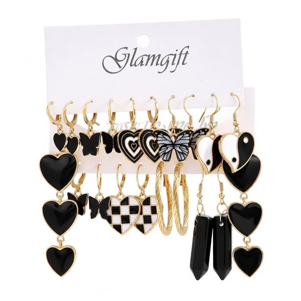 Black star-pack de 10 paires