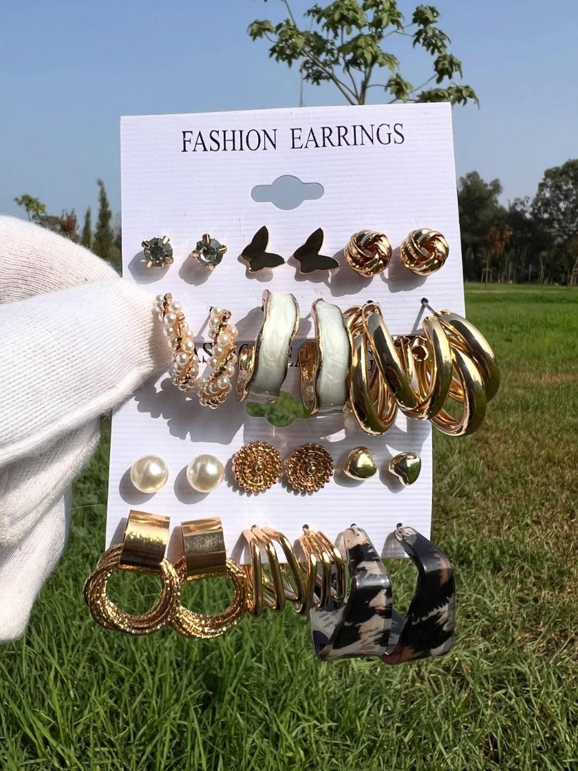 Prestige Impériale - pack de 12 boucles d'oreilles