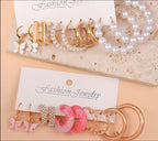 Golden Butterfly - pack de 12 boucles d'oreilles