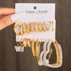 Royal Glam - Collection de 10 Boucles d'Oreilles