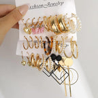 Spark Trend - Pack de 15 paires boucle d'oreilles