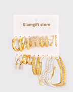 Royal Glam - Collection de 10 Boucles d'Oreilles