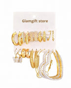 Royal Glam - Collection de 10 Boucles d'Oreilles