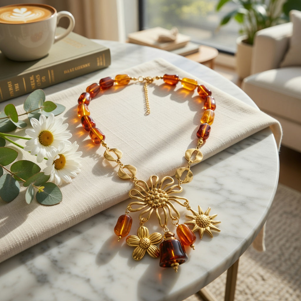 Solea Dorée – Collier en Acier Inoxydable
