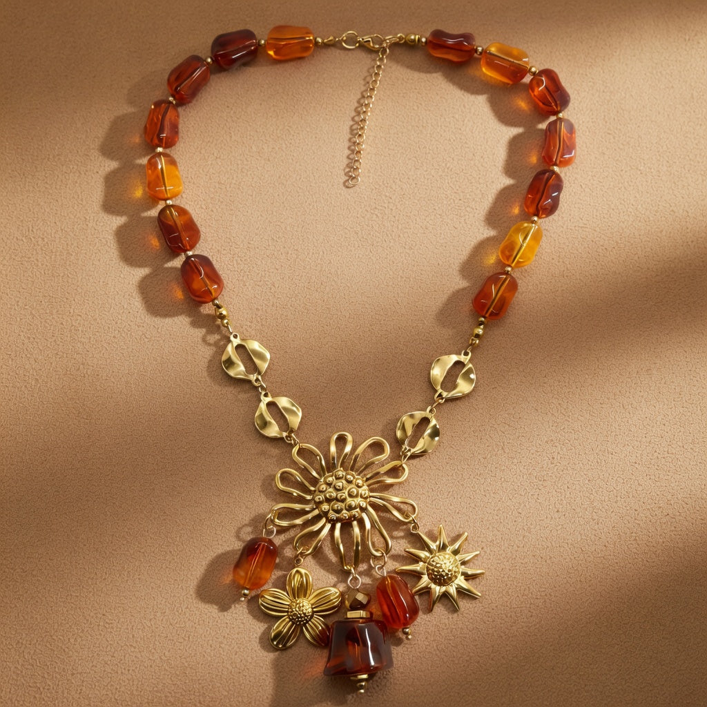Solea Dorée – Collier en Acier Inoxydable
