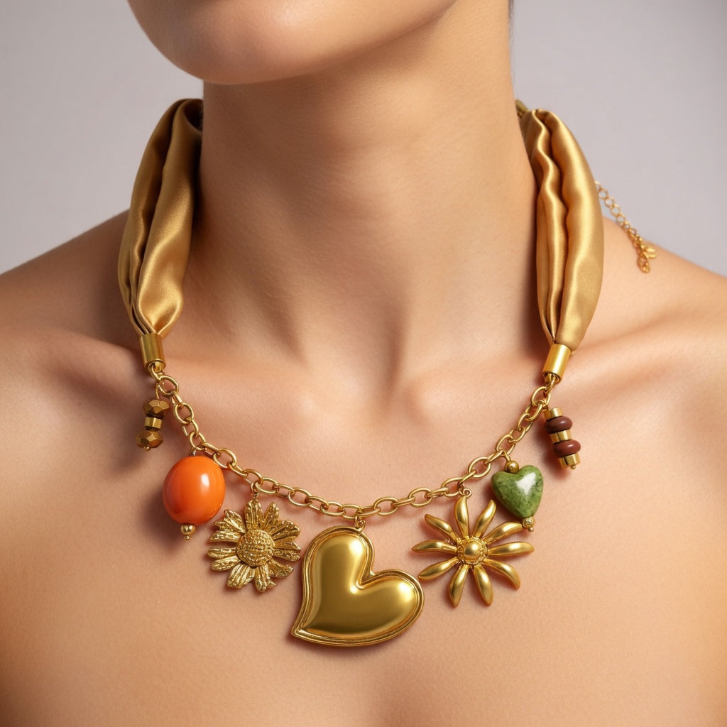 Amara Glow - collier en acier inoxydable