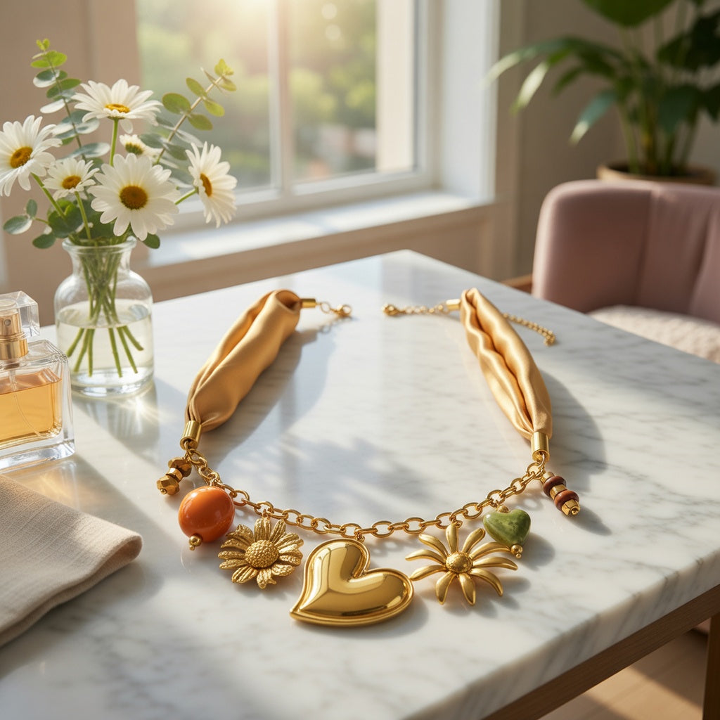 Amara Glow - collier en acier inoxydable